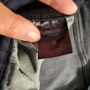 Express denim perfect legging high rise